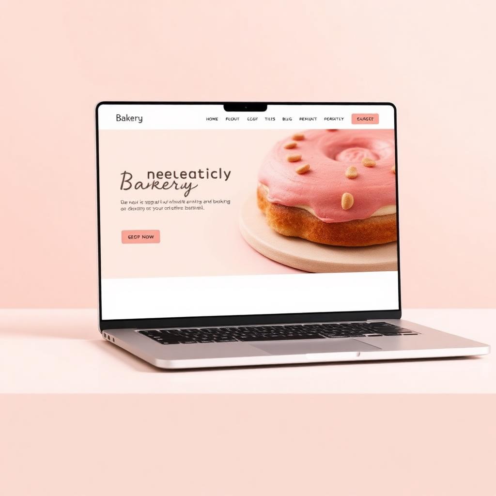Artisan Bakery website design by Jailene