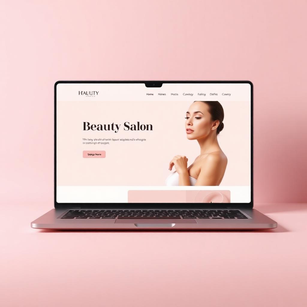 Beauty Salon website design by Jailene